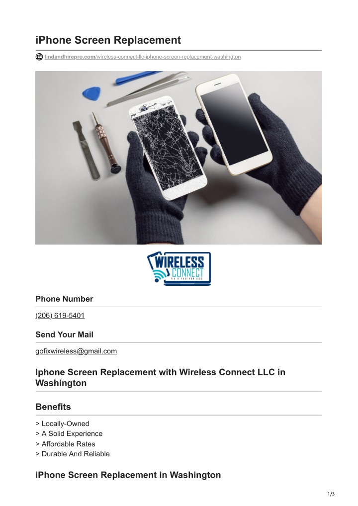 iphone screen replacement