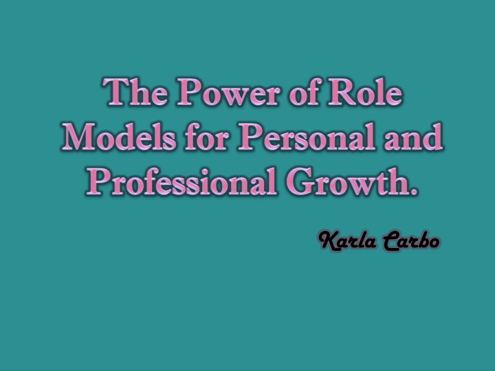 the power of role models for personal