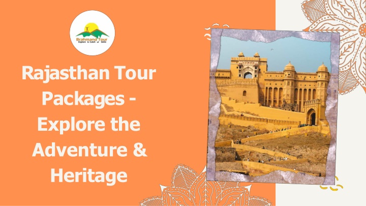 rajasthan tour packages explore the adventure