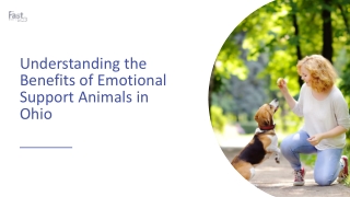 Exploring the Positive Impact of Emotional Support Animals in Ohio