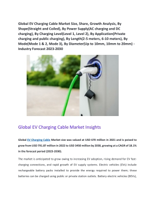 EV charging