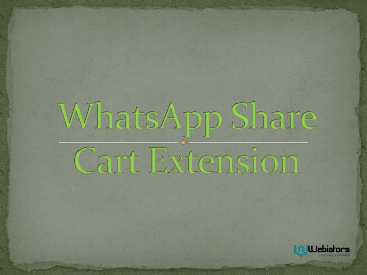 whatsapp share cart extension