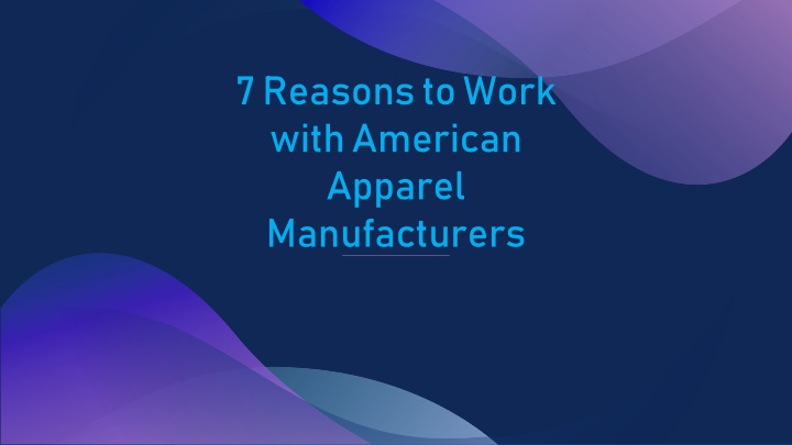 7 reasons to work with american apparel