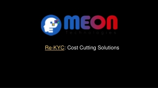 Meon's reliable and efficient re-kyc solutions