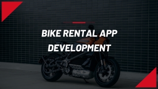 Bike Rental App Development