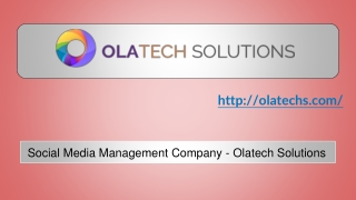 Olatech Solutions - Social Media Management Company