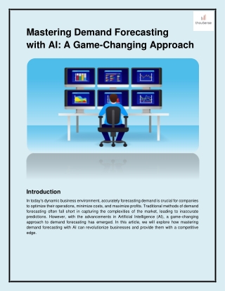 mastering demand forecasting with ai a game