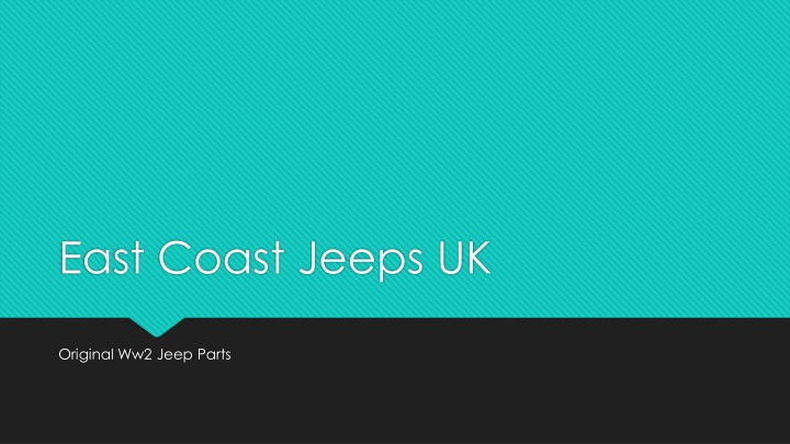 east coast jeeps uk