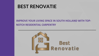 Improve Your Living Space in South Holland with Top-Notch Residential Carpentry