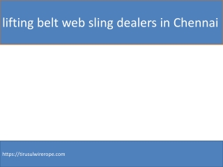 lifting belt web sling dealers in chennai