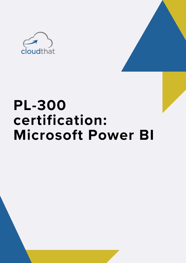 pl 300 certification microsoft power bi