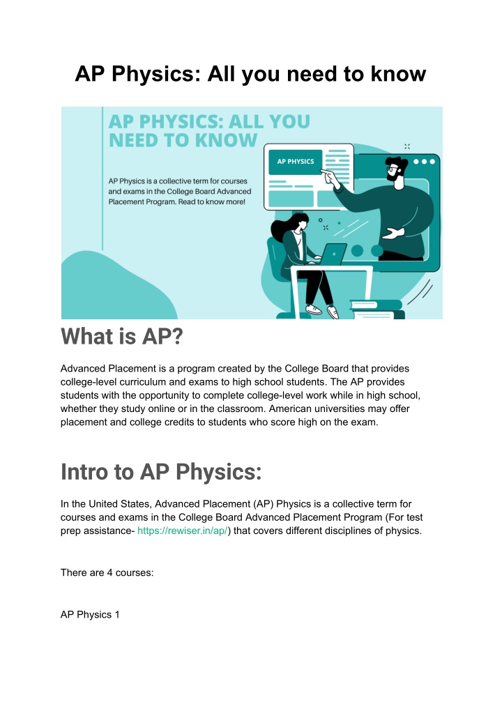 ap physics all you need to know