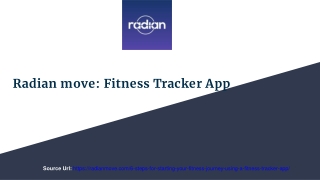 Radian move_ Fitness Tracker App