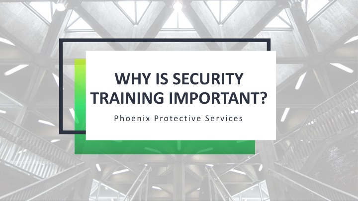 why is security training important