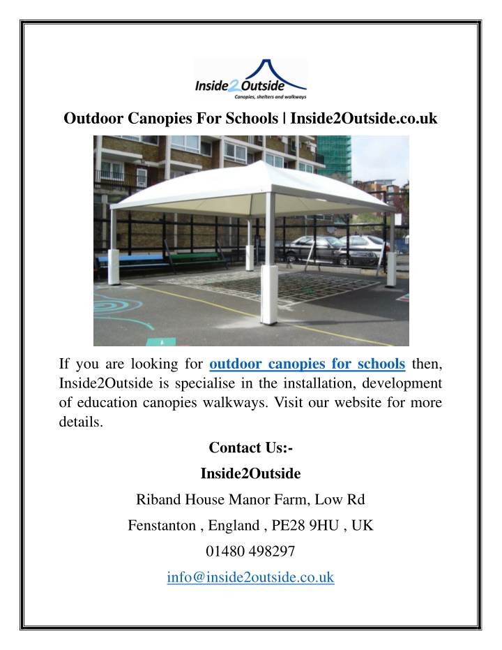 outdoor canopies for schools inside2outside co uk