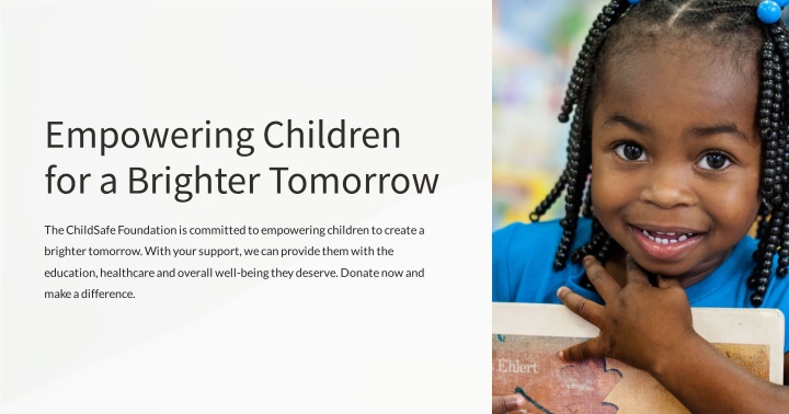 empowering children for a brighter tomorrow