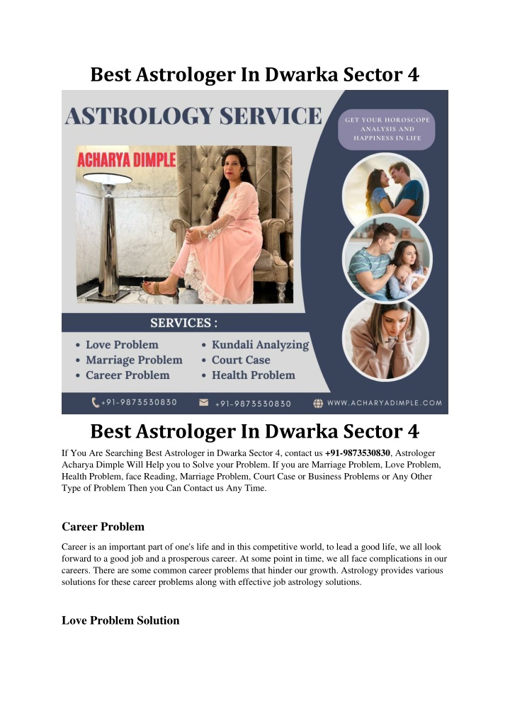 best astrologer in dwarka sector 4