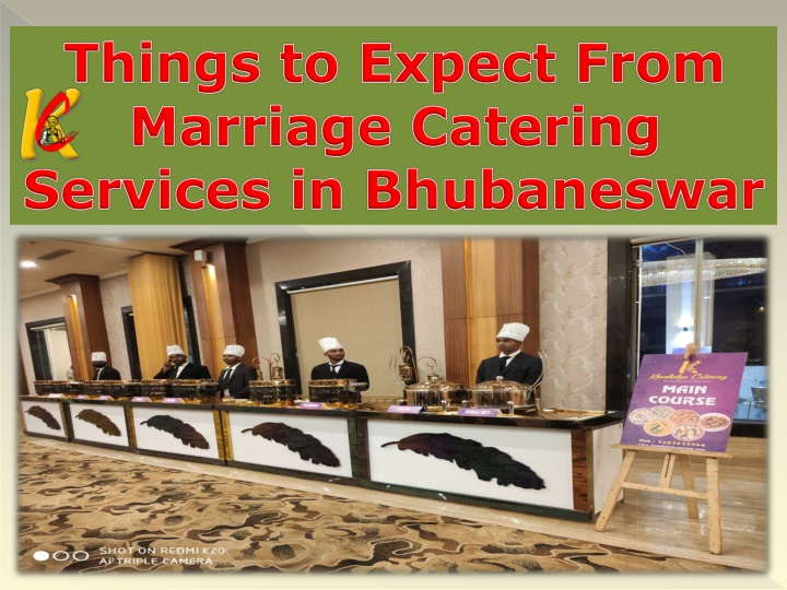 things to expect from marriage catering services