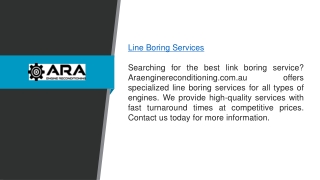 line boring services searching for the best link