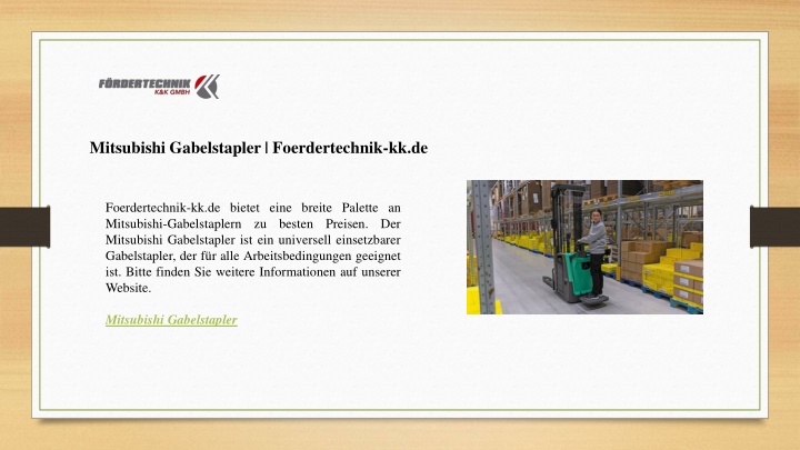 mitsubishi gabelstapler foerdertechnik kk de