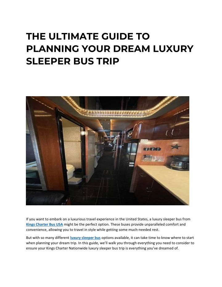the ultimate guide to planning your dream luxury