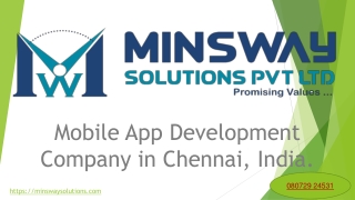 Mobile App development Company in Chennai - Minswaysolutions