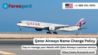 Qatar Airways Name Change Policy