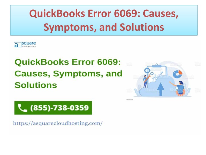 quickbooks error 6069 causes symptoms