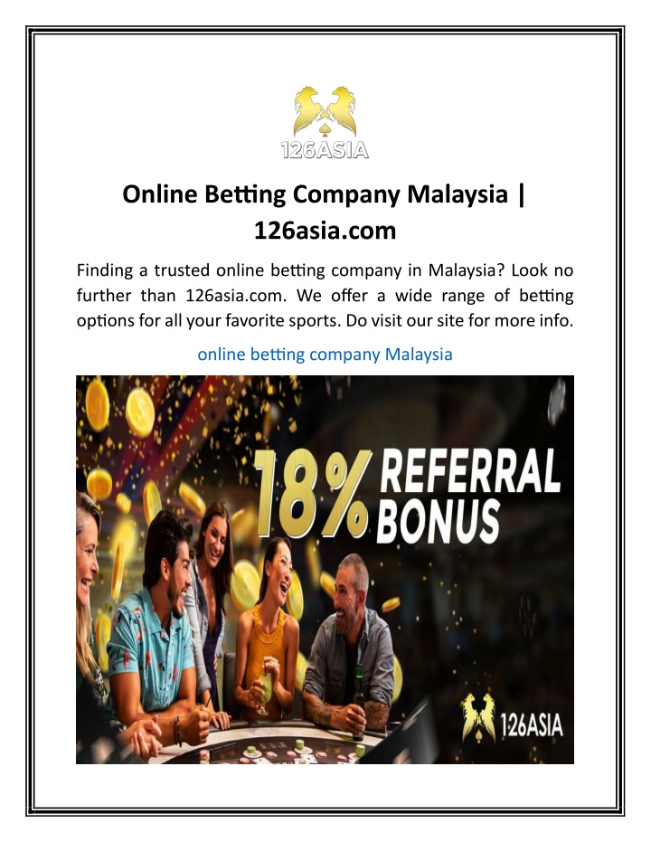 online betting company malaysia 126asia com