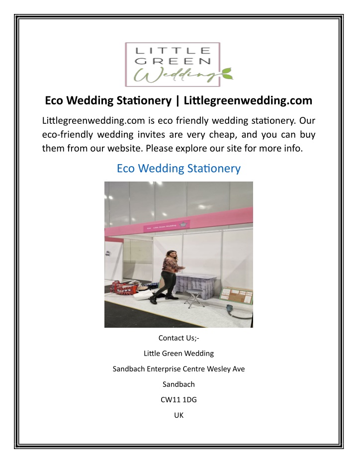 eco wedding stationery littlegreenwedding com