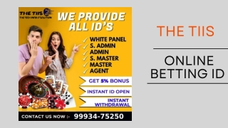 Trusted Online Cricket Betting Id | THE TIIS