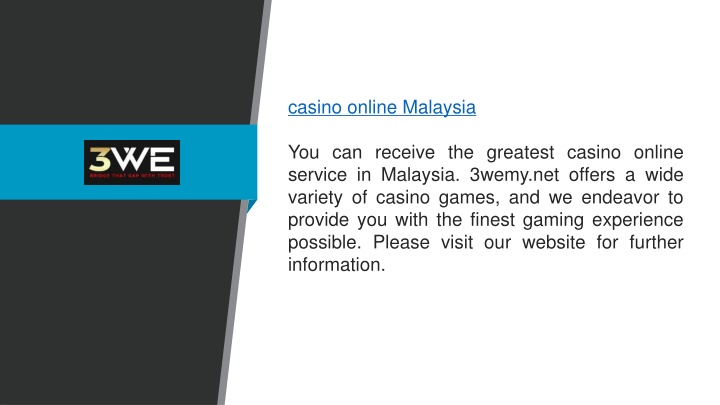 casino online malaysia you can receive