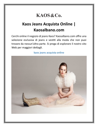 kaos jeans acquista online kaosalbano com