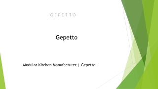 Modular Kitchen Manufacturer | Gepetto