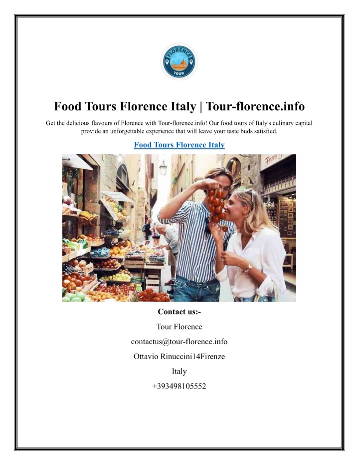 food tours florence italy tour florence info