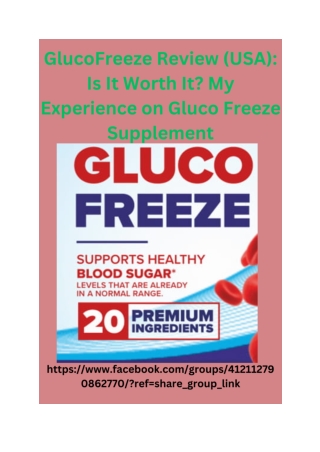 GlucoFreeze Review (USA)_ Is It Worth It_ My Experience on Gluco Freeze Supplement