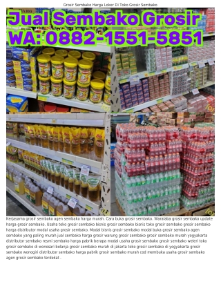0882·I55I·585I (WA) Distributor Sembako Yogyakarta Gambar Grosir Sembako