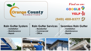 Rain Gutters Repair Services in Tustin, CA