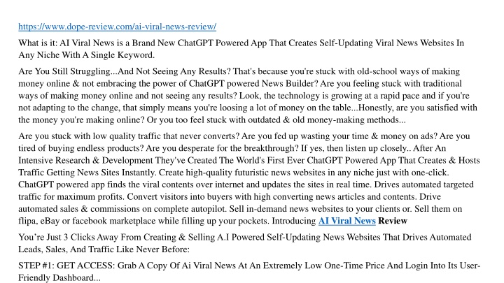 https www dope review com ai viral news review
