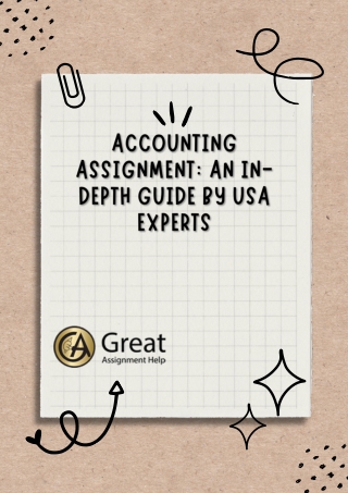 Accounting Assignment Help Online Services By USA Expert
