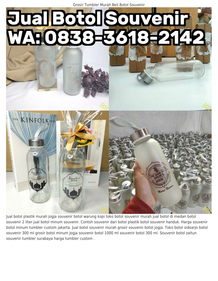 grosir tumbler murah beli botol souvenir