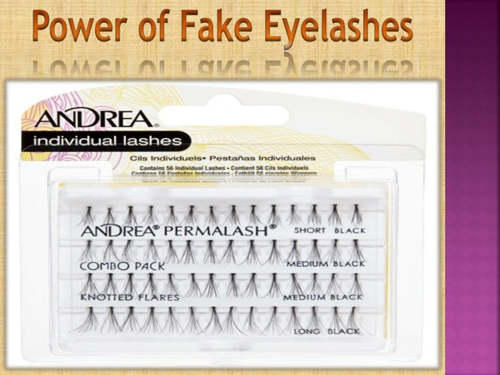 power of fake eyelashes