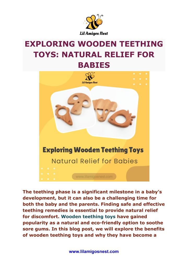 exploring wooden teething toys natural relief