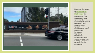 Eye-Catching Billboards in Melbourne  Boost Your Brand Visibility With CVO