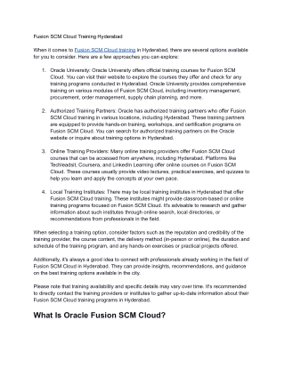 fusion scm cloud training hyderabad