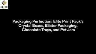 Elite Print Pack Complete Packaging Perfection for Food Products