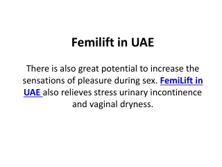 Femilift in UAE