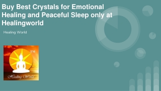 Best Crystals for emotional healing