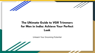 VGR Trimmer for men India
