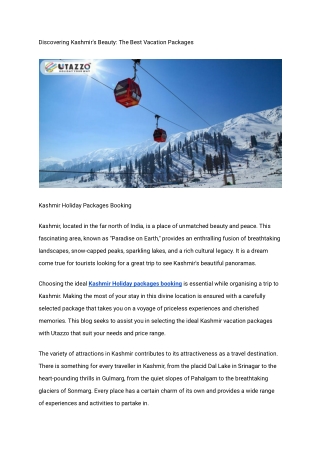 Exploring the Beauty of Kashmir_ Unveiling the Best Holiday Packages- JUNE 2023